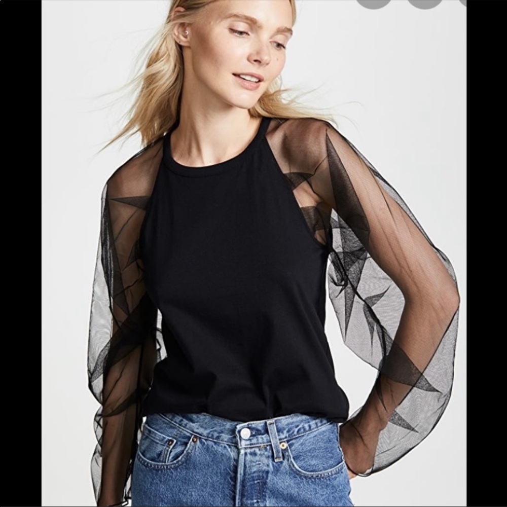 See by Chloe Tulle Arm Shirt